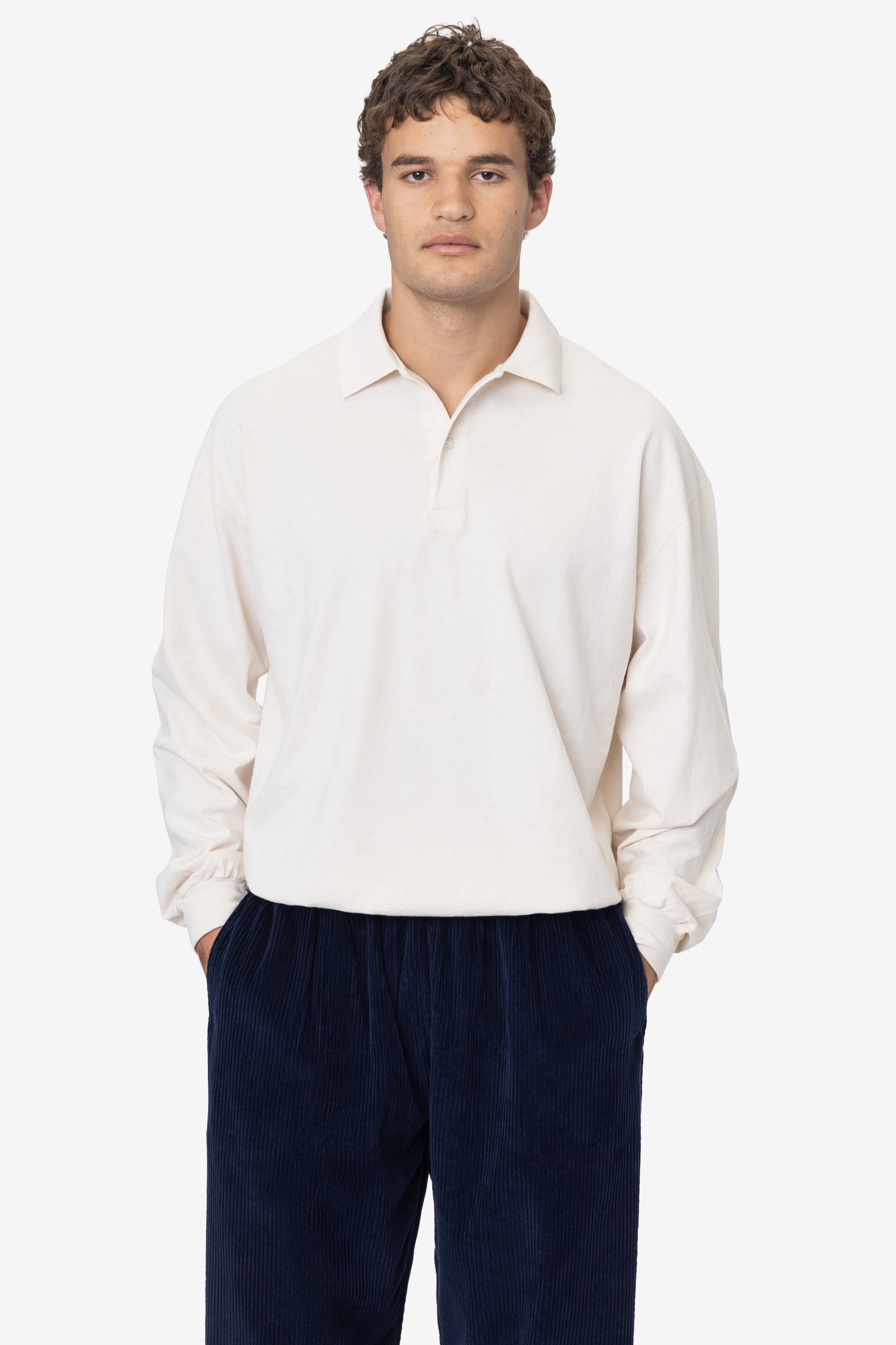 18/1 Long Sleeve Polo Shirt for Men