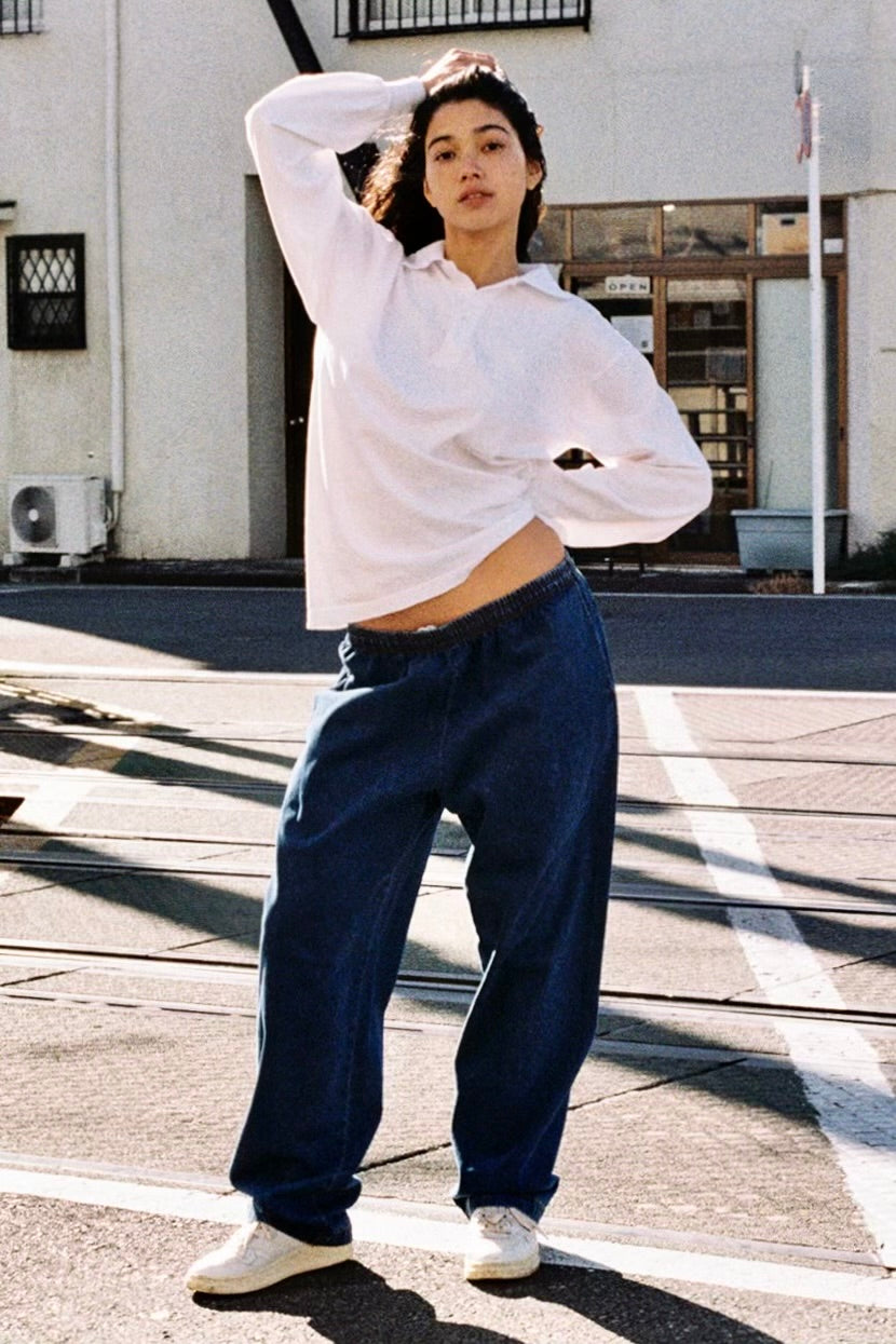 Unisex 10oz Wide-Leg Denim Jeans